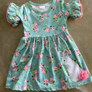 Easter Bunny Little Girls Dress